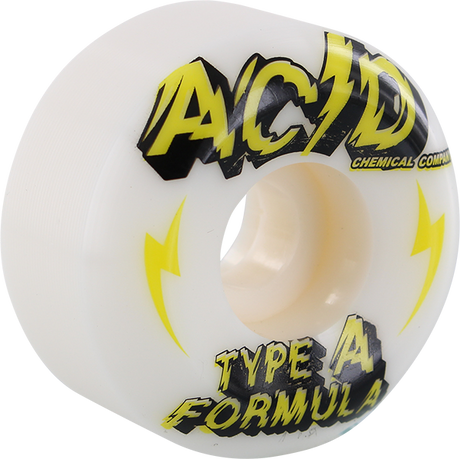 ACID CHEMICAL TYPE A SIDECUT POWER 53mm 99a WHITE WHEELS SET