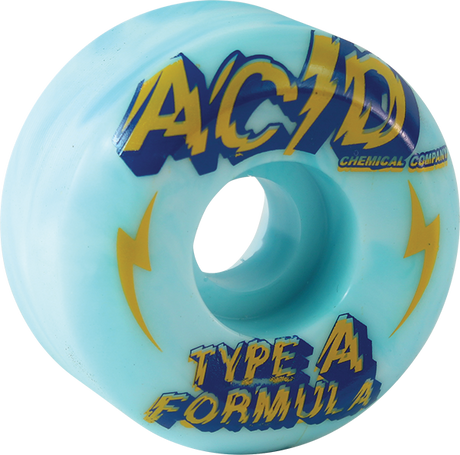 ACID TYPE A SIDECUT POWER 54mm 99a BLUE/WHT WHEELS SET