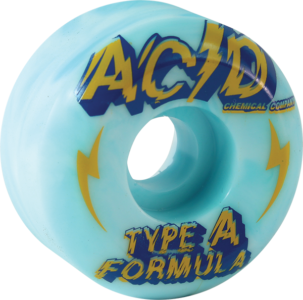ACID TYPE A SIDECUT POWER 54mm 99a BLUE/WHT WHEELS SET