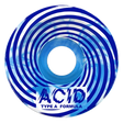 ACID TYPE A SWIRL SIDECUTS 52MM 101A BLU/WHT SWIRL WHEELS SET