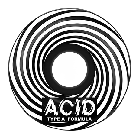 ACID TYPE A SWIRL SIDECUTS 55MM 101A BLACK WHEELS SET