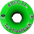 ABEC11 FLASHBACKS 70mm 78a GREEN Skateboard Wheels
