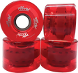 ALVA CRUISER 60MM 83A CLEAR RED WHEELS SET