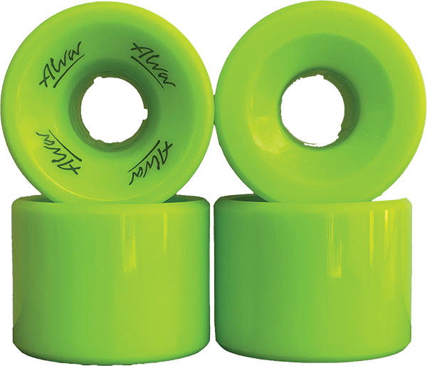 ALVA OLD SCHOOL FLATBACK 60MM 92A CRYPTO GREEN WHEELS SET