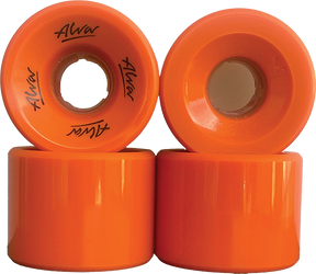 ALVA OLD SCHOOL FLATBACK 60MM 92A BURNT ORANGE WHEELS SET