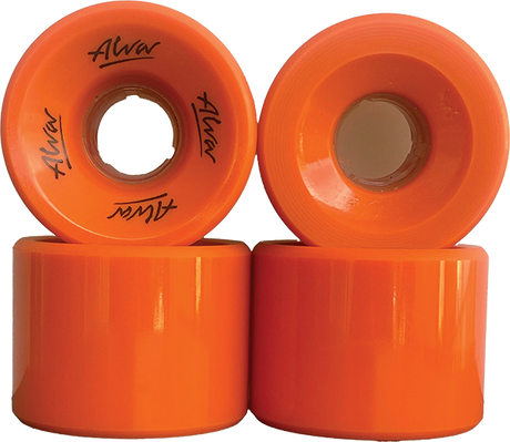ALVA OLD SCHOOL FLATBACK 60MM 92A BURNT ORANGE WHEELS SET