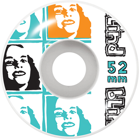 BLIND PSYCHEDELIC MULTI GIRL 52mm WHITE WHEELS SET