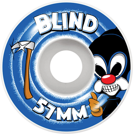 BLIND REAPER IMPERSONATOR 51mm WHITE BLUE WHEELS SET