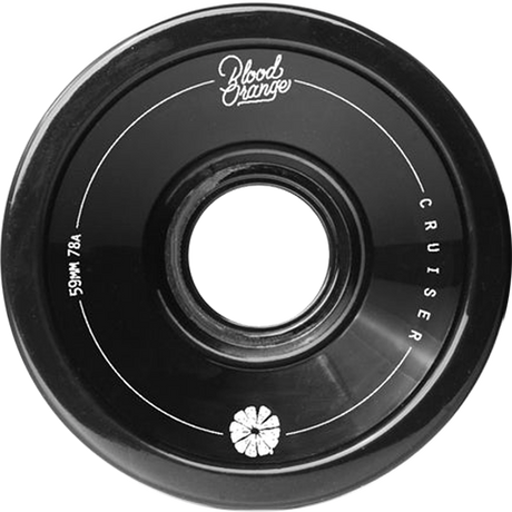 BLOOD ORANGE CRUISER 59mm 78a BLACK WHEELS SET
