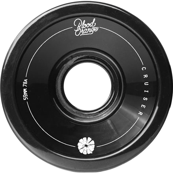 BLOOD ORANGE CRUISER 59mm 78a BLACK WHEELS SET