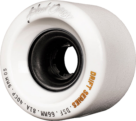 BLOOD ORANGE DRIFT 66mm 81a WHITE WHEELS SET