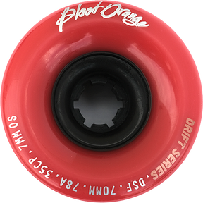 BLOOD ORANGE DRIFT 70mm 78a OXBLOOD RED WHEELS SET