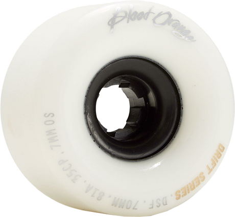 BLOOD ORANGE DRIFT 70mm 81a WHITE WHEELS SET