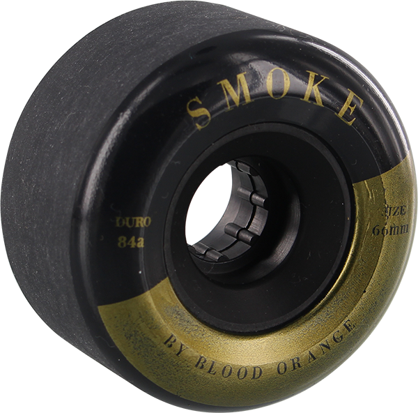 BLOOD ORANGE SMOKE 66mm 82a BLK/GOLD WHEELS SET