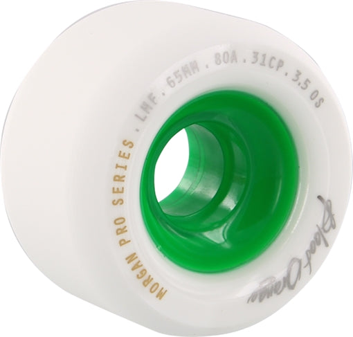 BLOOD ORANGE MORGAN 65mm 80a WHT/GRN Skateboard Wheels Set