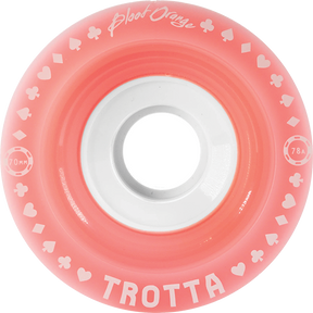 BLOOD ORANGE TROTTA PRO SERIES 70mm 78a PINK/WHT WHEELS SET