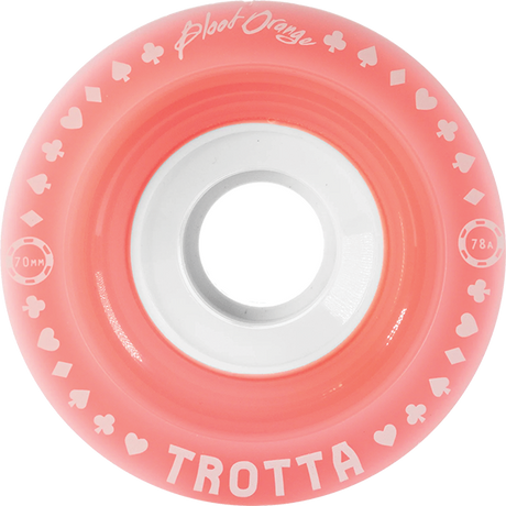 BLOOD ORANGE TROTTA PRO SERIES 70mm 78a PINK/WHT WHEELS SET