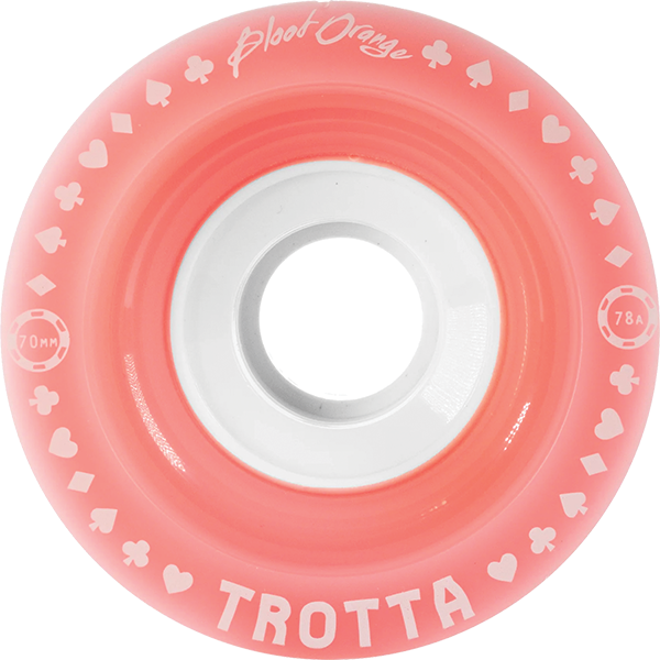BLOOD ORANGE TROTTA PRO SERIES 70mm 78a PINK/WHT WHEELS SET