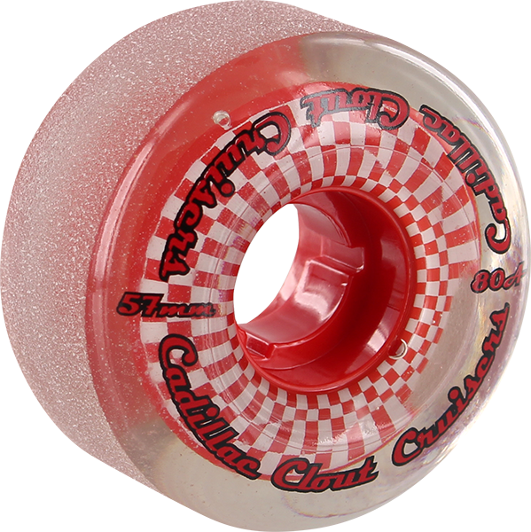 CADILLAC CLOUT CRUISERS 57mm 80a SMOKE/RED WHEELS SET