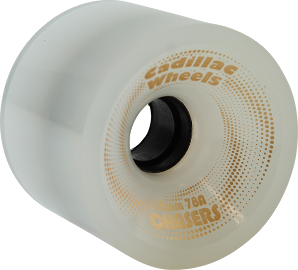 CADILLAC CHASERS 70mm 78a WHITE WHEELS SET