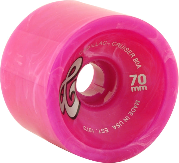 CADILLAC CRUISER 70mm PINK MARBLE WHEELS SET