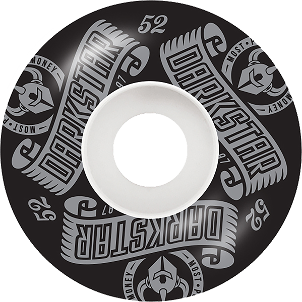 DARKSTAR ARC 52mm WHITE/SIL WHEELS SET