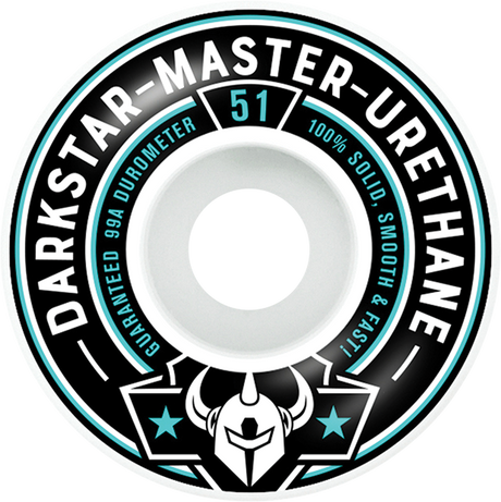 DARKSTAR RESPONDER 51mm WHITE/AQUA WHEELS SET