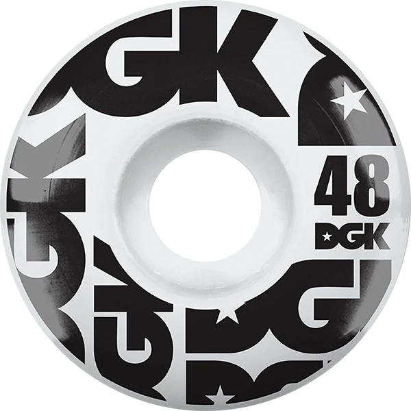 DGK STREET FORMULA 48mm WHT/BLK WHEELS SET