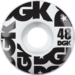 DGK STREET FORMULA 48mm WHT/BLK WHEELS SET