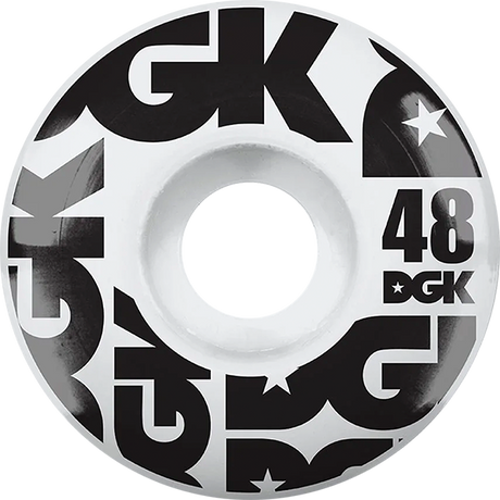 DGK STREET FORMULA 48mm WHT/BLK WHEELS SET
