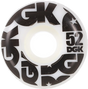 DGK STREET FORMULA 50MM 101A WHT/BLK WHEELS SET