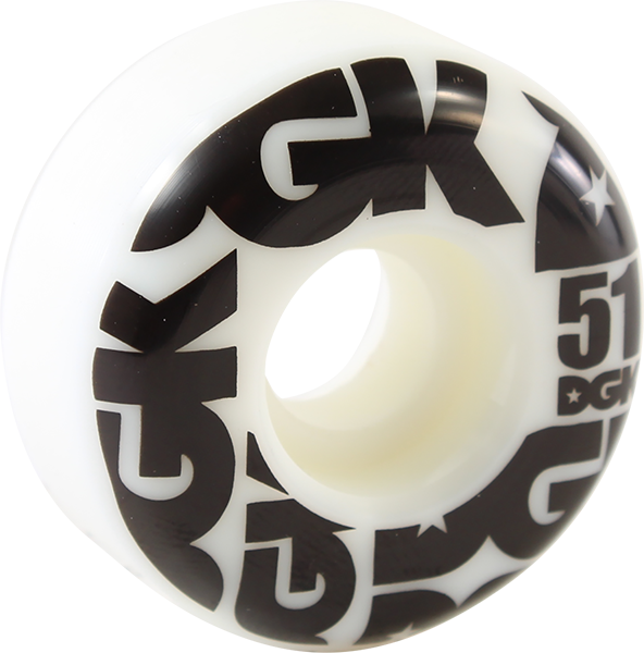 DGK STREET FORMULA 51mm WHT/BLK WHEELS SET