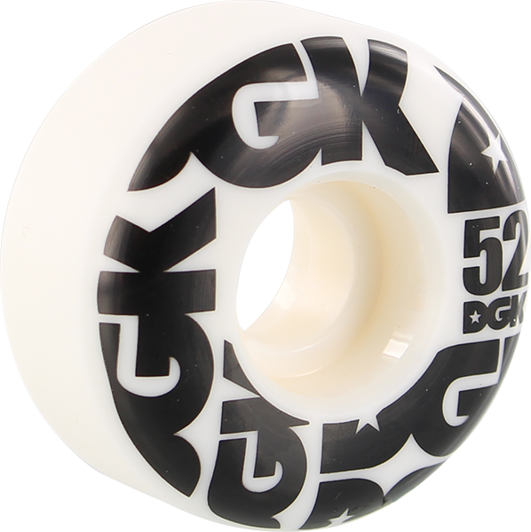DGK STREET FORMULA 52mm WHT/BLK WHEELS SET