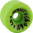 DOGTOWN K-9 57mm 97a LIME GREEN WHEELS SET
