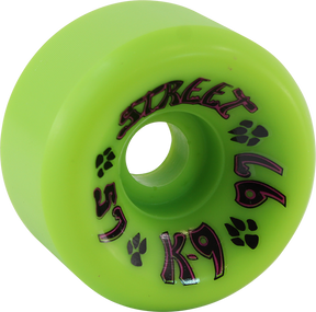 DOGTOWN K-9 57mm 97a LIME GREEN WHEELS SET