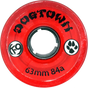 DOGTOWN K-9 CRUISER 63mm 84a CLEAR RED WHEELS SET