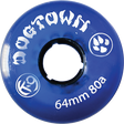 DOGTOWN K-9 64mm 80a CLEAR BLUE WHEELS SET WHEELS SET