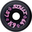DOGTOWN K-9 80'S STREET 57mm 99a BLACK WHEELS SET
