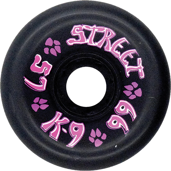 DOGTOWN K-9 80'S STREET 57mm 99a BLACK WHEELS SET