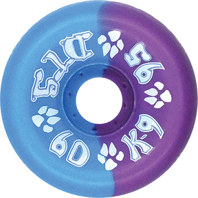 DOGTOWN K-9 80'S 60mm 95A NAVY/PUR 50/50 WHEELS SET