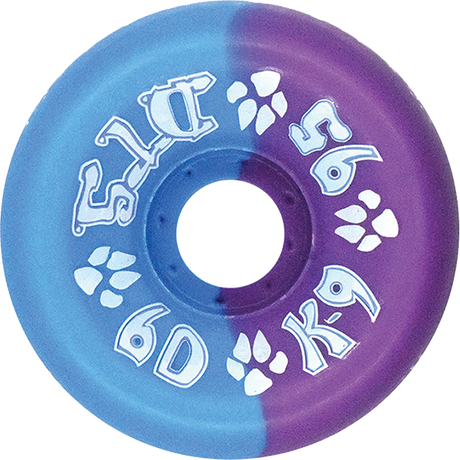 DOGTOWN K-9 80'S 60mm 95A NAVY/PUR 50/50 WHEELS SET