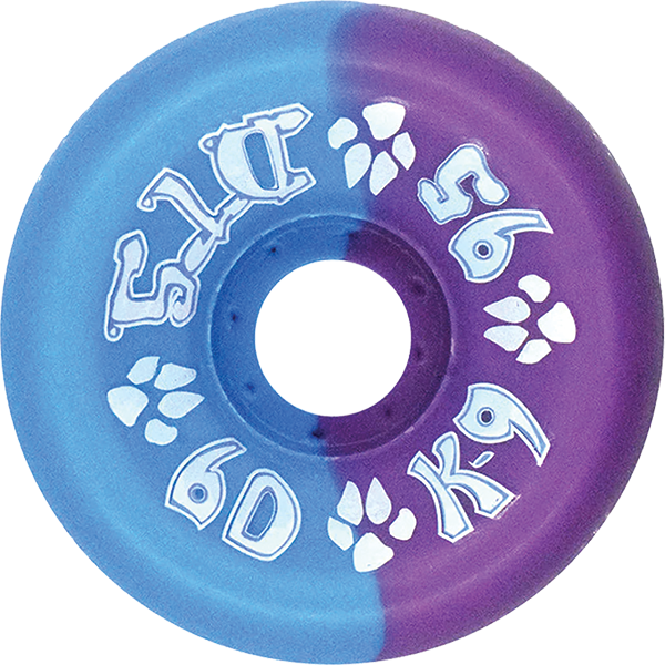 DOGTOWN K-9 80'S 60mm 95A NAVY/PUR 50/50 WHEELS SET