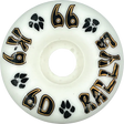 DOGTOWN K-9 RALLYS 60mm 99a WHITE WHEELS SET