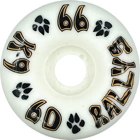 DOGTOWN K-9 RALLYS 60mm 99a WHITE WHEELS SET