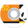 ENJOI BOX PANDA 52mm WHT/ORG WHEELS SET
