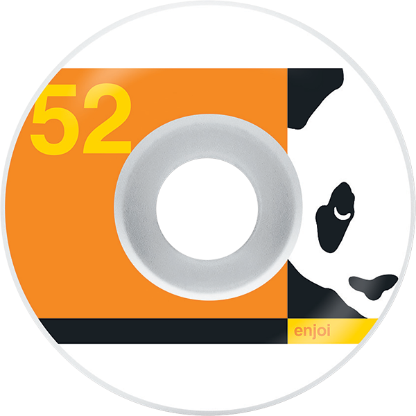 ENJOI BOX PANDA 52mm WHT/ORG WHEELS SET