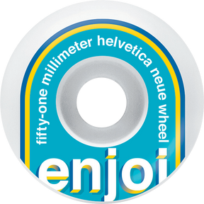 ENJOI HELVETICA NEUE 51mm WHT/BLU WHEELS SET
