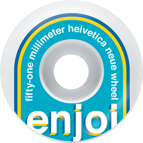 ENJOI HELVETICA NEUE 51mm WHT/BLU WHEELS SET