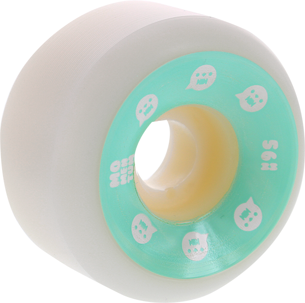 MOMENTUM SPIRAL V2 56mm 101a WHT/GREEN WHEELS SET