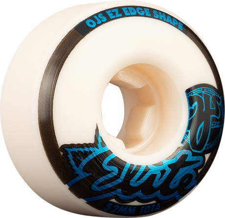 OJ ELITE EZ EDGE WHEELS SET 52mm 101a WHT W/BLU